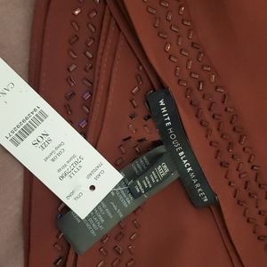 WHBM - OS Burgundy Stone Embellished Wrap